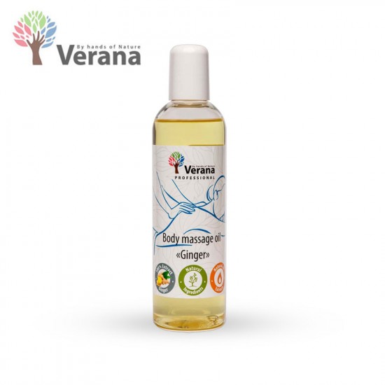 Verana Ginger Ingvers masāžas eļļa ķermenim 250ml Verana Ginger Ingvers masāžas eļļa ķermenim 250ml