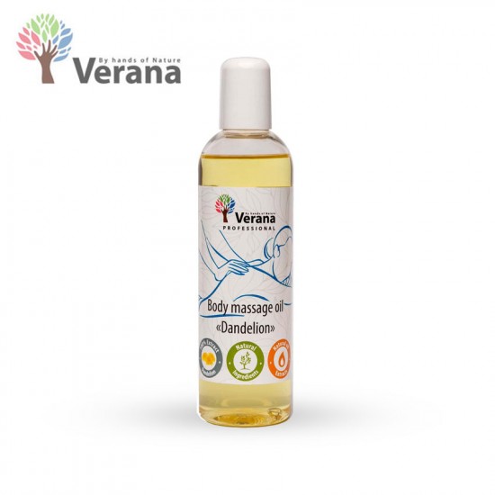 Verana Dandelion Pienene masāžas eļļa ķermenim 250ml Verana Dandelion Pienene masāžas eļļa ķermenim 250ml