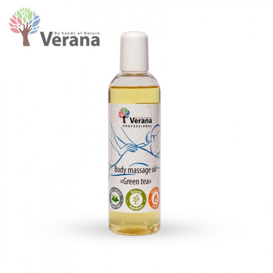 Verana Green Tea Zaļā tēja masāžas eļļa ķermenim 250ml Verana Green Tea Zaļā tēja masāžas eļļa ķermenim 250ml