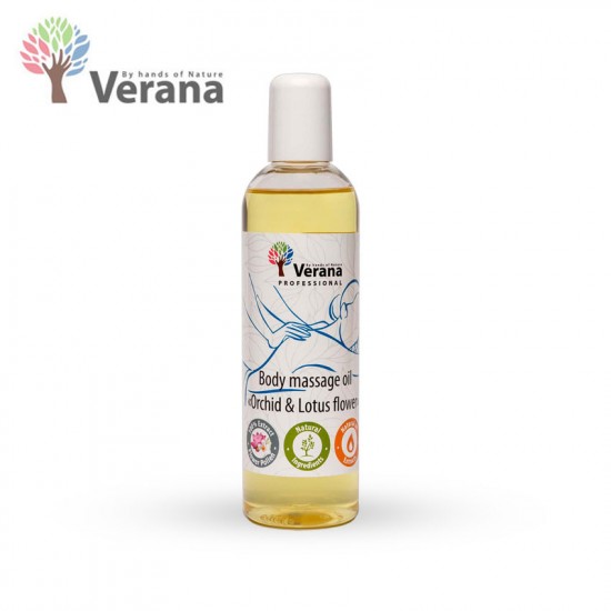 Verana Orchid Lotus Orhideja un Lotoss ķermeņa masāžas eļļa 250ml Verana Orchid Lotus Orhideja un Lotoss ķermeņa masāžas eļļa 250ml