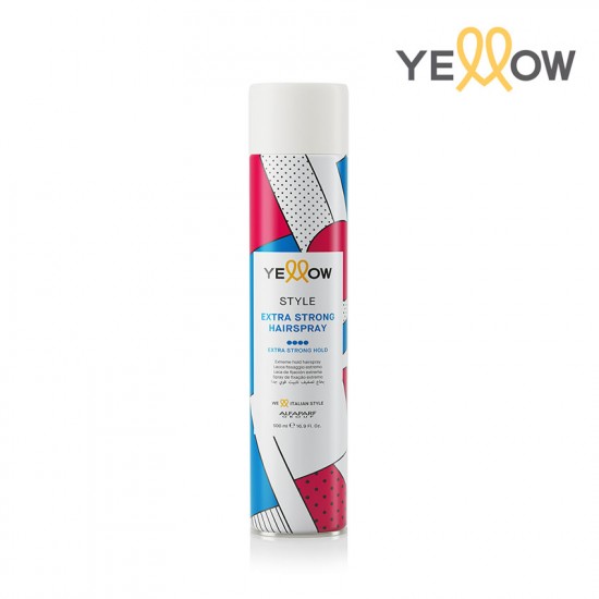 Yellow Style Extra Strong Hairspray īpaši stipras fiksācijas matu laka 500ml Yellow Style Extra Strong Hairspray īpaši stipras fiksācijas matu laka 500ml