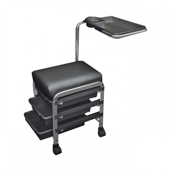 Manikīra pedikīra ratiņi melni CH-5005 Manikīra pedikīra ratiņi melni CH-5005