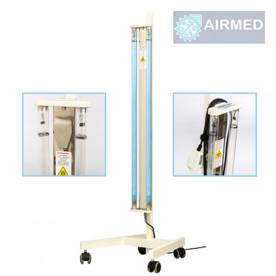 Baktericīdā kvarca lampa Airmed Bactostop 110W ar statīvu Baktericīdā kvarca lampa Airmed Bactostop 110W ar statīvu