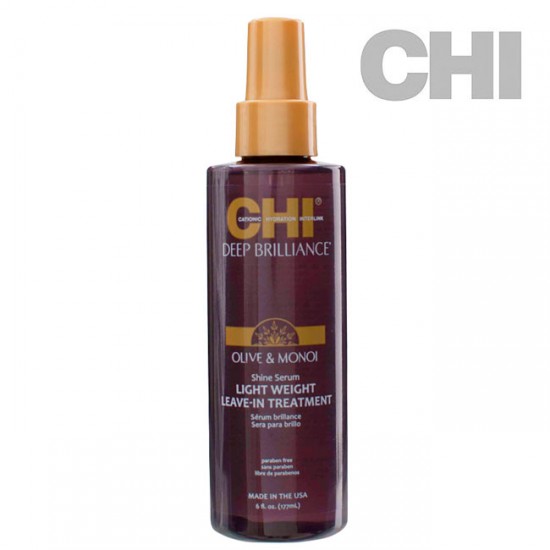 CHI Deep Brilliance Shine Serum Lightweight Leave-In serums 177ml CHI Deep Brilliance Shine Serum Lightweight Leave-In serums 177ml