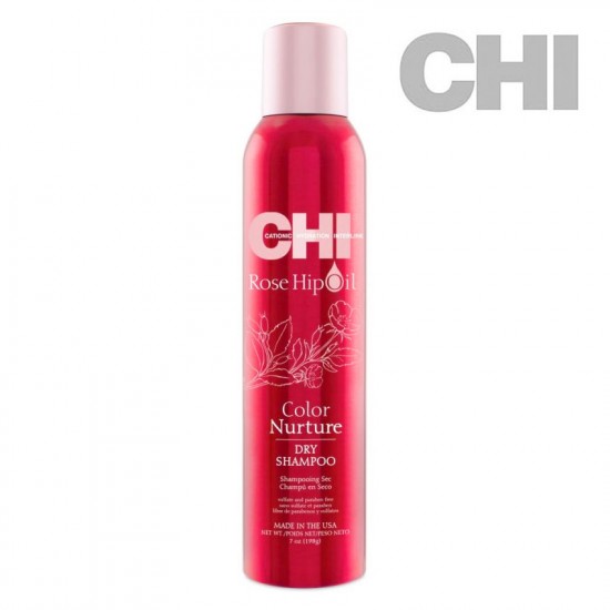 CHI Rose Hip Oil Dry Shampoo sausais šampūns 198g CHI Rose Hip Oil Dry Shampoo sausais šampūns 198g