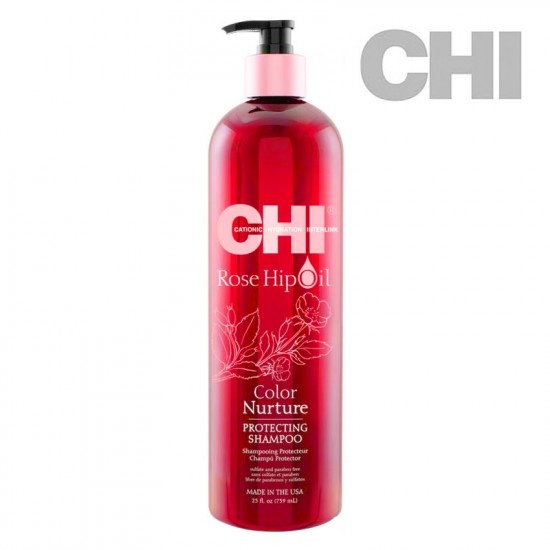 CHI Rose Hip Oil Protecting Shampoo šampūns 739ml CHI Rose Hip Oil Protecting Shampoo šampūns 739ml