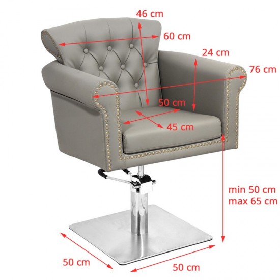 Gabbiano Berlin Hairdressers Chair Grey 421 Gabbiano Berlin Hairdressers Chair Grey 421