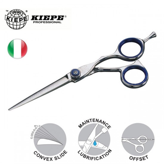 Kiepe Blue Fire 227 profesionālās frizieru šķēres 5.5 Kiepe Blue Fire 227 profesionālās frizieru šķēres 5.5