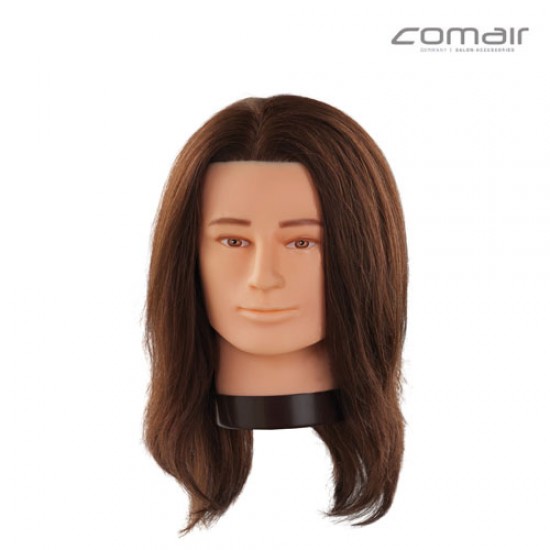 Training head brown hair Training head brown hair