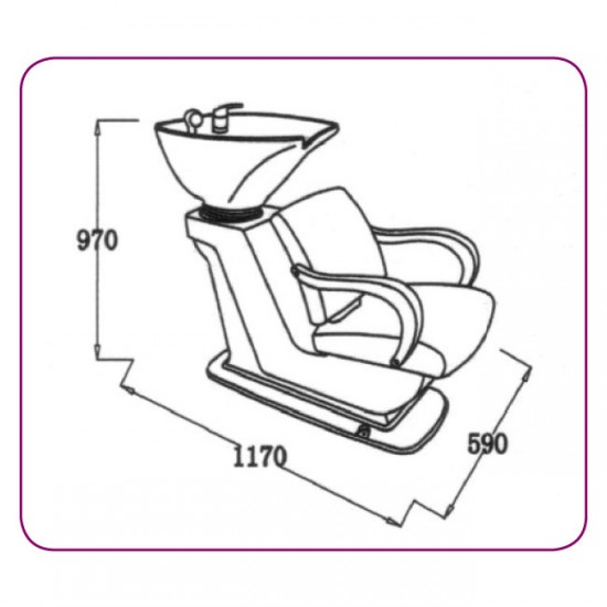 Shampoo Chair unit 577 Shampoo Chair unit 577