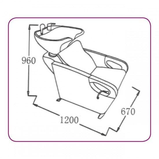 Shampoo Chair unit 583-1 Shampoo Chair unit 583-1