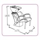 Hair washing sing without chair CH-7077 black Hair washing sing without chair CH-7077 black