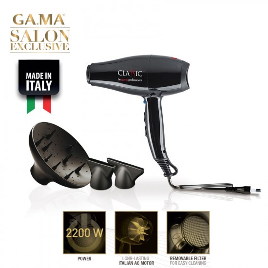 Gama Classic Hair dryer 2200W black Gama Classic Hair dryer 2200W black