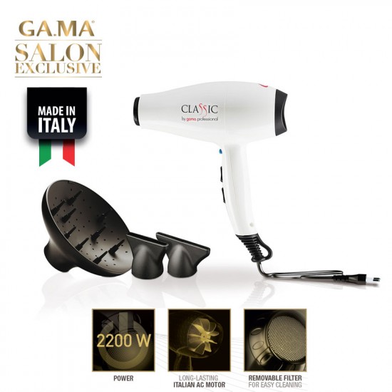 Gama Classic Hair dryer 2200W white Gama Classic Hair dryer 2200W white