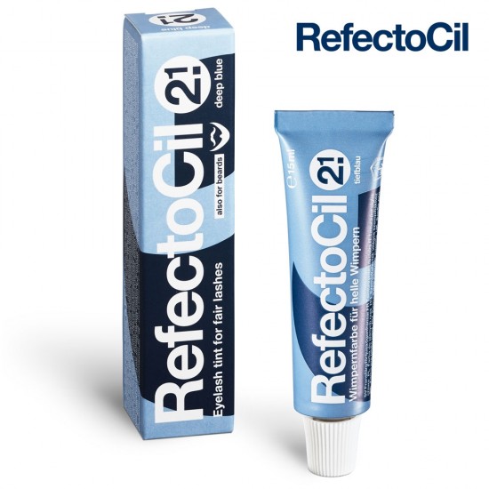 RefectoCil 2.1 Deep Blue tumši zila krāsa skropstām un uzacīm 15ml RefectoCil 2.1 Deep Blue tumši zila krāsa skropstām un uzacīm 15ml