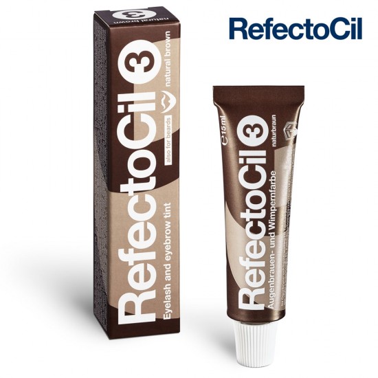 RefectoCil 3 Natural Brown brūna krāsa skropstām un uzacīm 15ml RefectoCil 3 Natural Brown brūna krāsa skropstām un uzacīm 15ml