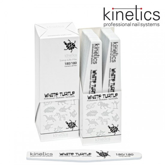 Kinetics Nail File White Turtle 180/180 Kinetics Nail File White Turtle 180/180