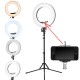Make-up LED lampa priekš foto ar statīvu (melna) Make-up LED lampa priekš foto ar statīvu (melna)