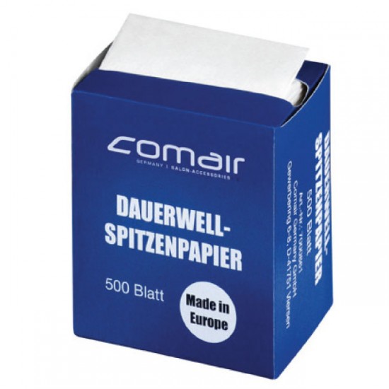 Comair end papers 500 sheets folded 500pcs. Comair end papers 500 sheets folded 500pcs.