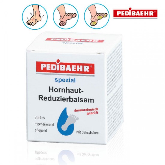 Pedibaehr pārragojušās ādas balzams ar salicilskābi 60ml Pedibaehr pārragojušās ādas balzams ar salicilskābi 60ml