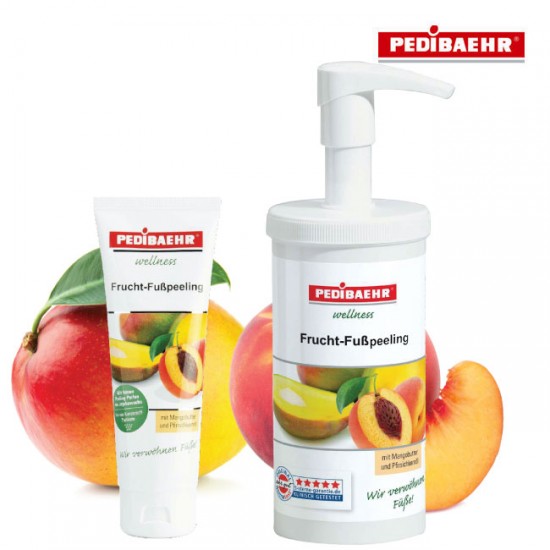 Pedibaehr Wellness Frucht-Fußpeeling kāju pļings ar mango-persiku 450ml Pedibaehr Wellness Frucht-Fußpeeling kāju pļings ar mango-persiku 450ml