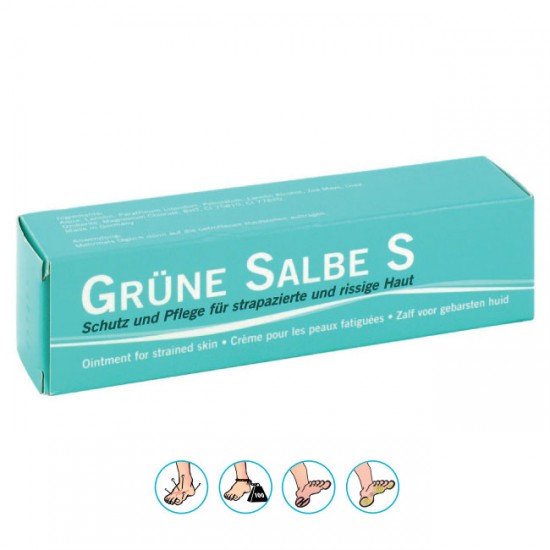 Grüne Salbe S ziede skrambām, plaisājošai ādai un noberzumiem 30ml Grüne Salbe S ziede skrambām, plaisājošai ādai un noberzumiem 30ml