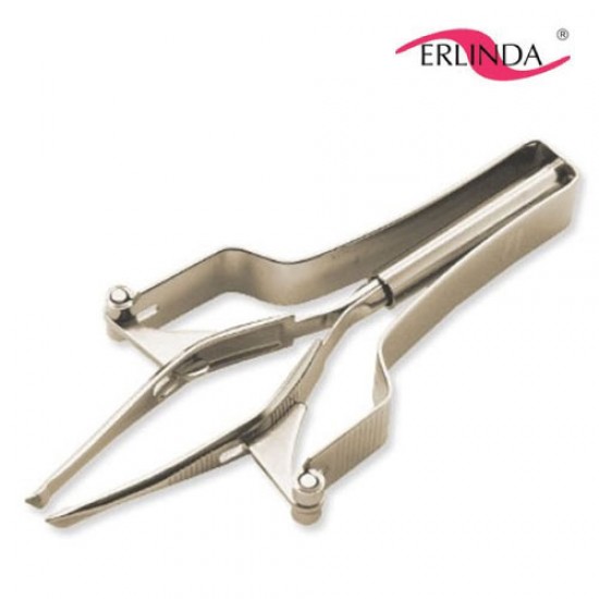 Erlinda automātiskā pincete ar slīpiem galiem 95mm Erlinda automātiskā pincete ar slīpiem galiem 95mm